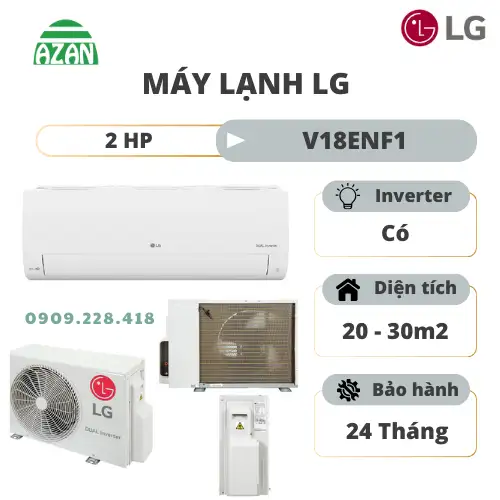 Máy lạnh LG Inverter 2 HP V18ENF1