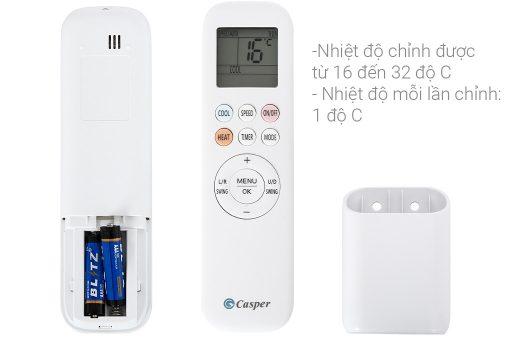 Remote Máy lạnh Casper Inverter 1.5 HP GC-12IS32