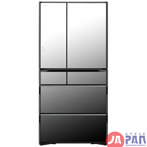 Tủ lạnh Hitachi R-WXC74N (X) hút chân không - 735L Đen gương 2021