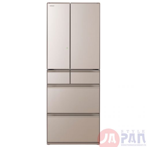Tủ lạnh Hitachi R-HW60N (XN) - Cấp đông mềm, Dung tích 602L, Vàng Champagne