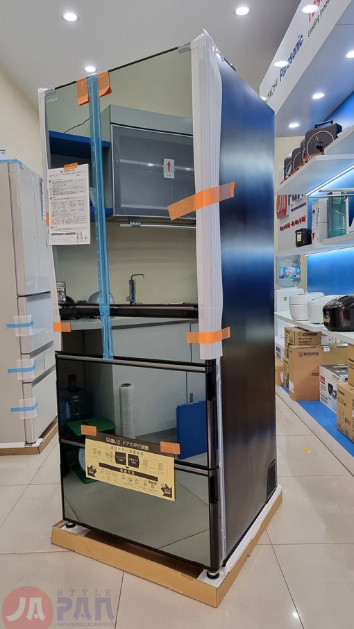 Tủ lạnh Hitachi R-WXC62N (X) hút chân không - 615L Đen gương 2020 - 7