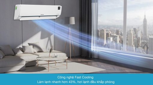 Công nghệ fast cooling của máy lạnh Samsung Inverter 1 HP AR09TYHQASINSV