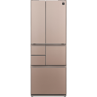 Tủ lạnh Sharp SJ-GT50B-T, 501L, 6 cửa (cửa kiểu Pháp), nâu satin