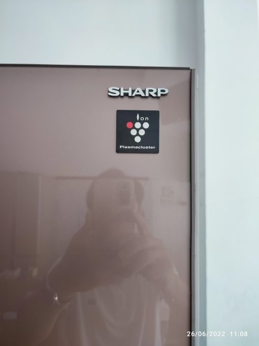 Kí hiệu Sharp trên Tủ lạnh Sharp SJ-GT50B-T, 501L, 6 cửa (cửa kiểu Pháp), nâu satin