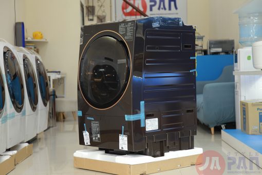 Góc phải Máy giặt Toshiba TW-127X9L (T) - Giặt 12kg, sấy 7kg, Màu nâu, Tự trộn nước giặt + xả (2021)