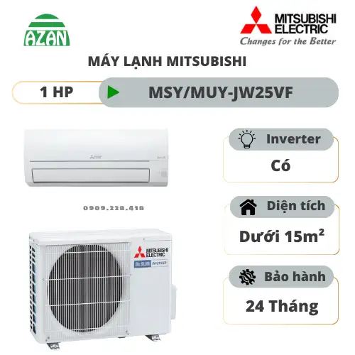 Máy lạnh Mitsubishi Electric Inverter 1 HP MSY-JW25VF