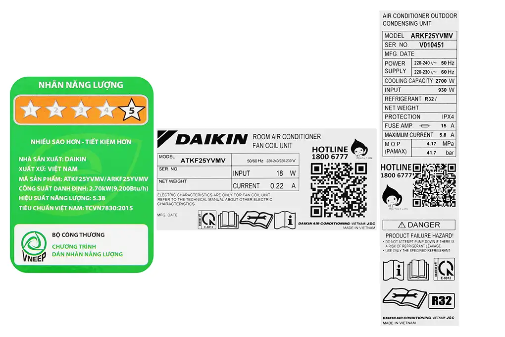 Máy lạnh Daikin Inverter 1 HP ATKF25YVMV