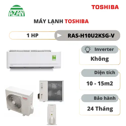 Máy lạnh Toshiba 1 HP RAS-H10U2KSG-V