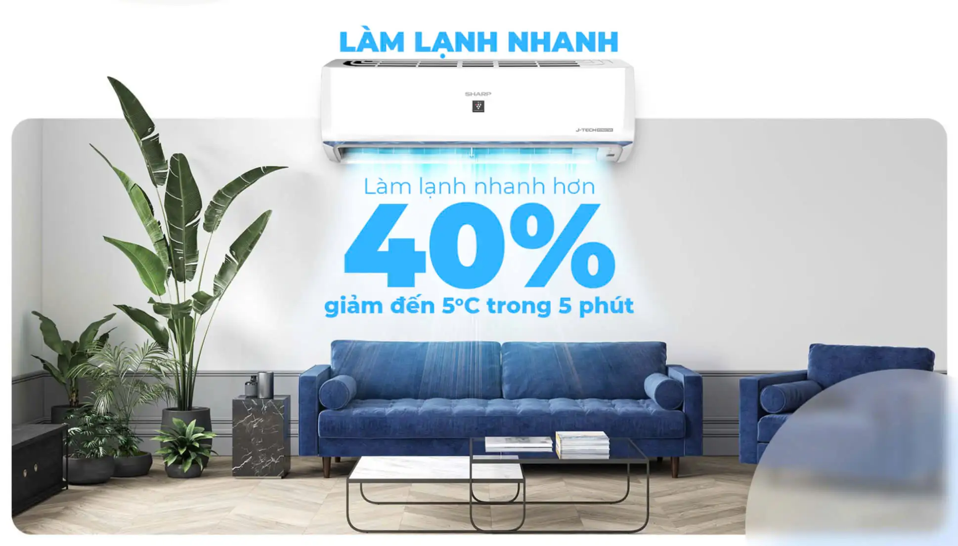 Máy lạnh Sharp Inverter 1 HP AH-XP10BSW