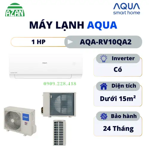Máy lạnh AQUA Inverter 1 HP AQA-RV10QA2