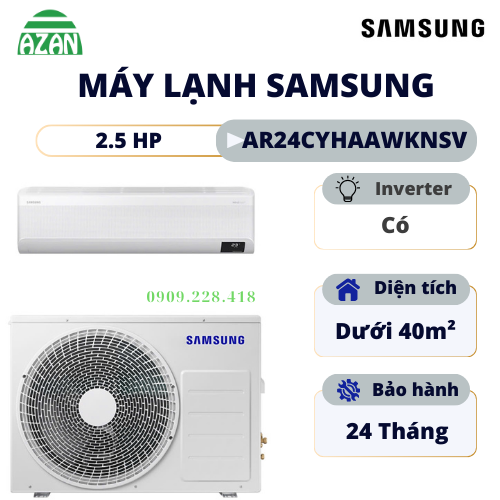 Máy lạnh Samsung Inverter 2.5HP AR24CYHAAWKNSV