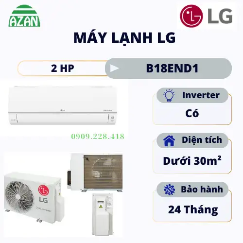 Máy lạnh LG Inverter 2 HP B18END1