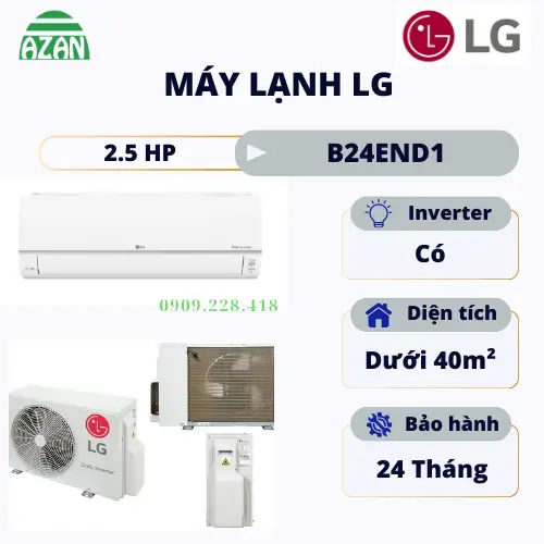 Máy lạnh LG Inverter 2.5 HP B24END1