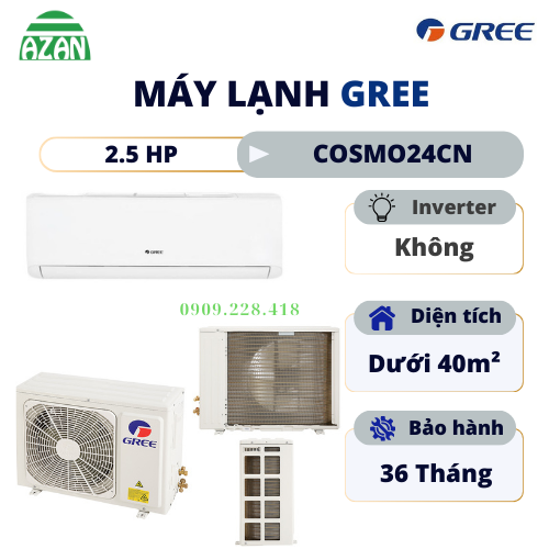 Máy lạnh Gree 2.5 HP COSMO24CN