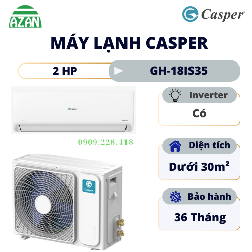 Máy lạnh Casper Inverter 2 HP GH-18IS35