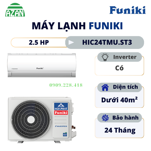 Máy lạnh Funiki Inverter 2.5 HP HIC24TMU.ST3