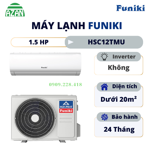 Máy lạnh Funiki 1.5 HP HSC12TMU