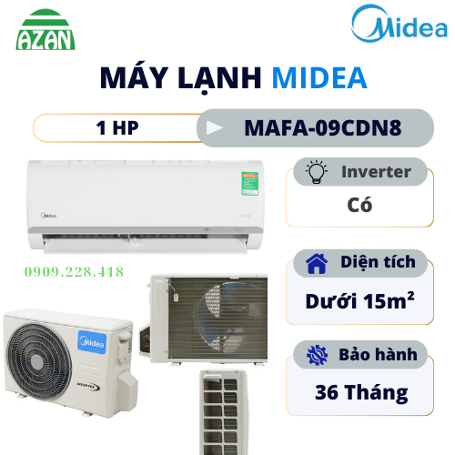 Máy lạnh Midea Inverter 1 HP MAFA-09CDN8