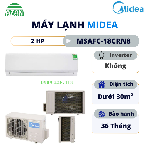Máy lạnh Midea 2 HP MSAFC-18CRN8