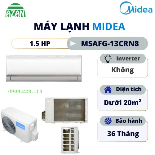Máy lạnh Midea 1.5 HP MSAFG-13CRN8
