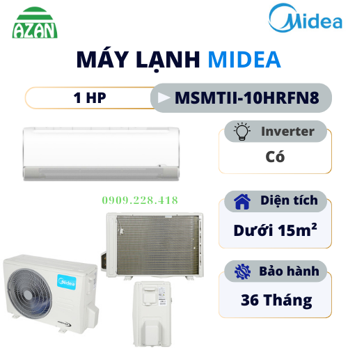 Máy lạnh Midea Inverter 1 HP MSMTII-10HRFN8 
