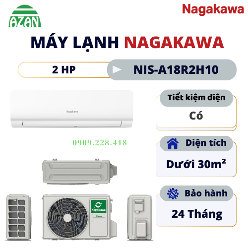 Máy lạnh Nagakawa Inverter 2 HP NIS-A18R2H10