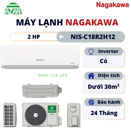 Máy lạnh Nagakawa Inverter 2 HP NIS-C18R2H12