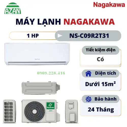 Máy lạnh Nagakawa 1 HP NS-C09R2T31