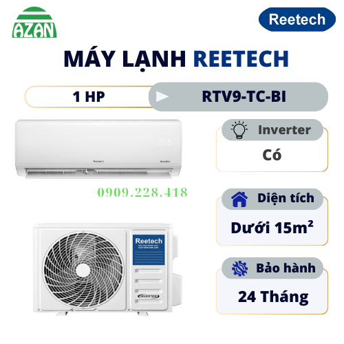 Máy lạnh Reetech Inverter 1 HP RTV9-TC-BI