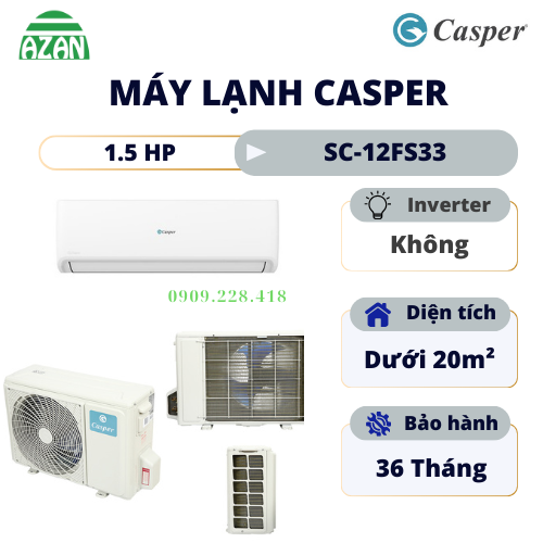 Máy lạnh Casper 1.5 HP SC-12FS33