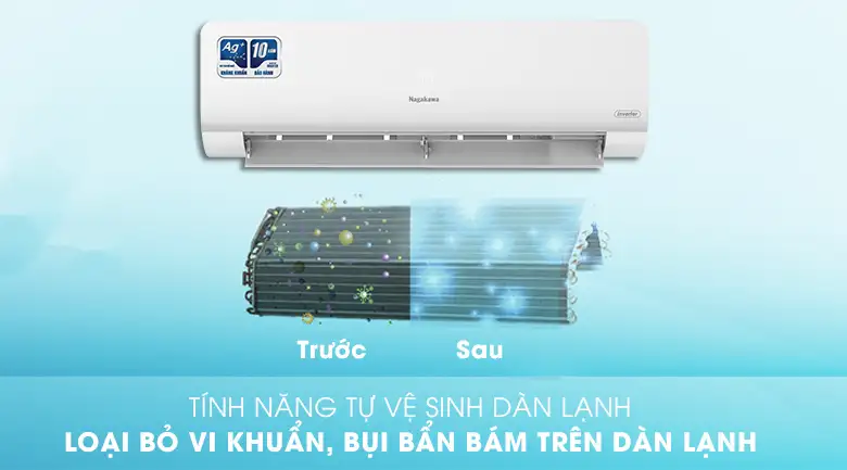 Máy lạnh Nagakawa Inverter 1.5 HP NIS-C12R2H10