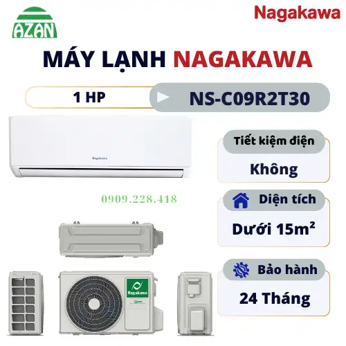Máy lạnh Nagakawa 1 HP NS-C09R2T30
