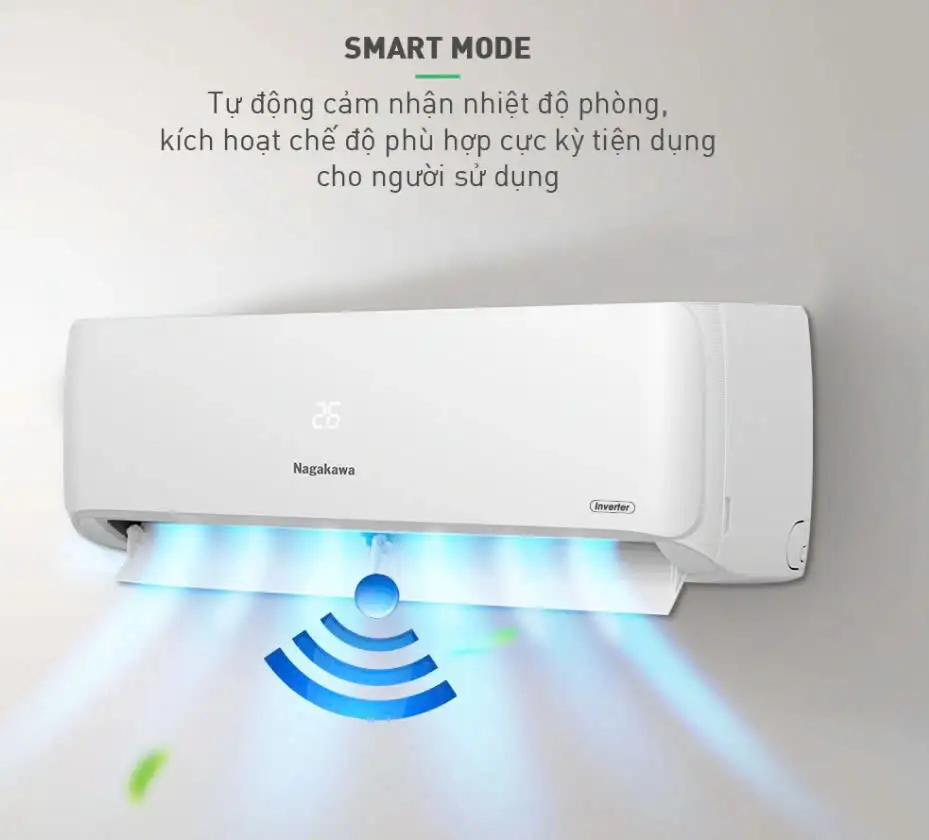 Máy lạnh Nagakawa Inverter 1 HP NIS-C09R2H08