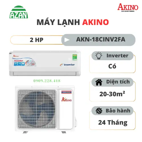 Máy lạnh Akino Inverter 2HP AKN-18CINV2FA