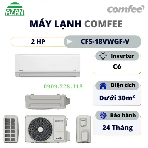 Máy lạnh Comfee Inverter 2 HP CFS-18VWGF-V