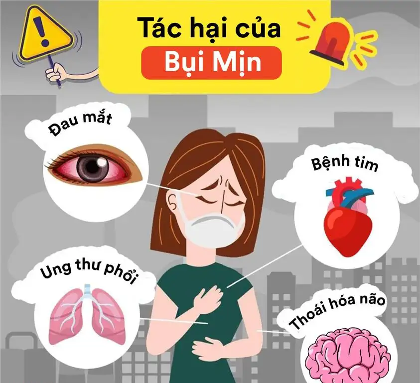Nguồn gốc bụi mịn và nguy cơ tiềm ẩn