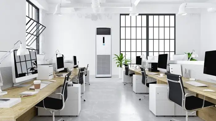 Nghệ thuật và công nghệ: Không gian làm việc hoàn hảo với máy lạnh và thiết kế nội thất