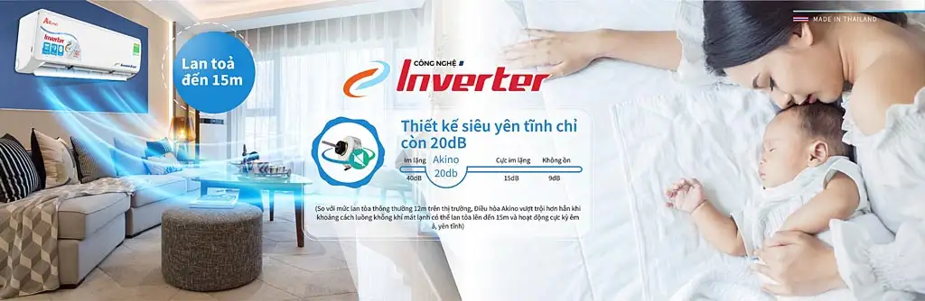 Máy lạnh Akino Inverter 1HP AKN-9CINV1FA
