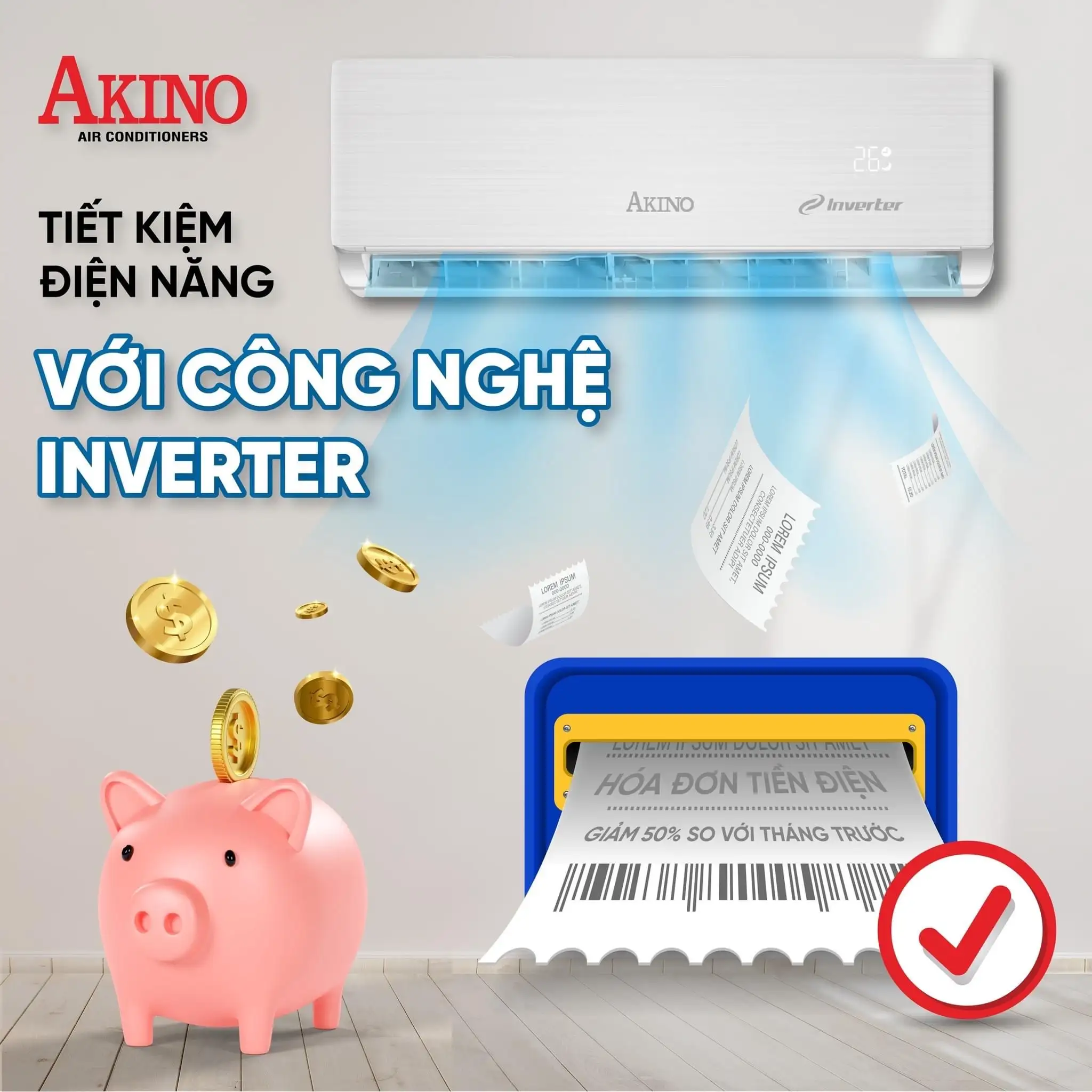 Máy lạnh Akino Inverter 1HP TH-T1C09INVFA