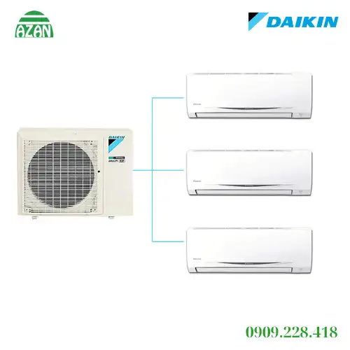 Combo dàn nóng Multi S Daikin MKC70SVMV + 3 dàn lạnh CTKC25RVMV
