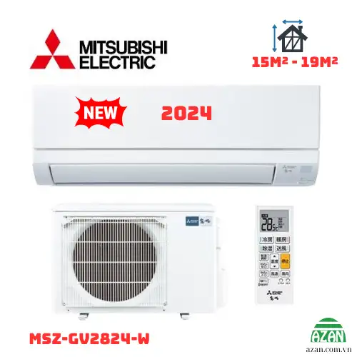Máy lạnh nội địa Nhật Mitsubishi Electric 1.5HP MSZ-GV2824-W