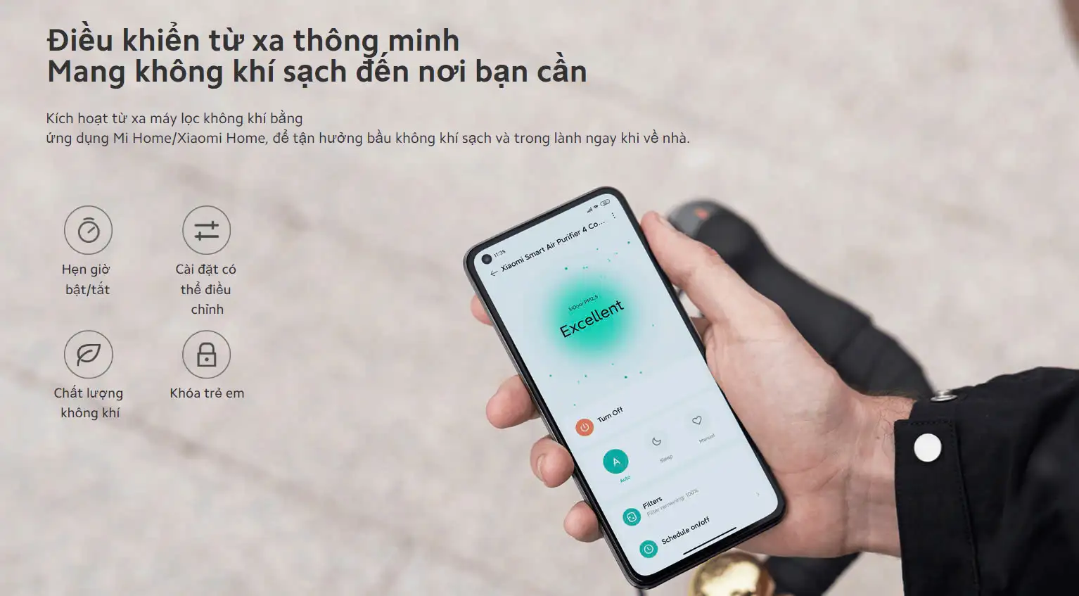 Máy lọc không khí cấp khí tươi Xiaomi Lomediqi DTH-A03