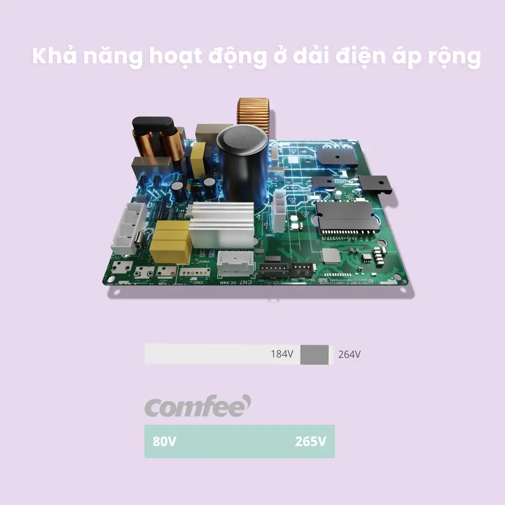 PCB với khả năng hoạt động ở dải điện áp rộng
