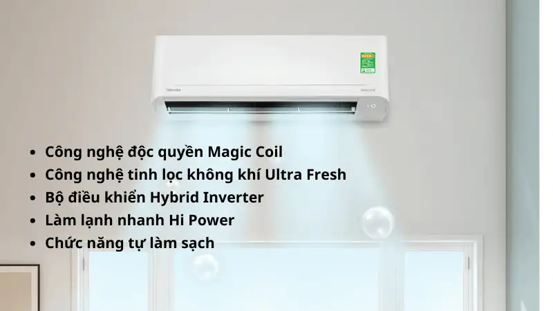 Máy lạnh Toshiba Inverter 1 HP RAS-H10S5KCV2G-V