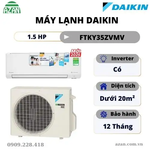 Máy lạnh Daikin Inverter 1.5HP FTKY35ZVMV