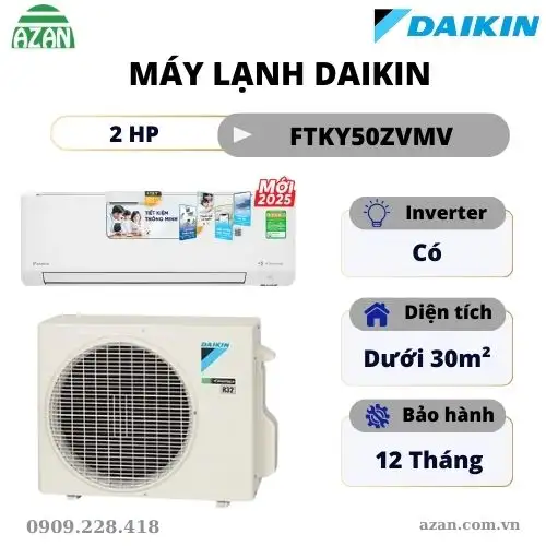Máy lạnh Daikin Inverter 2HP FTKY50ZVMV