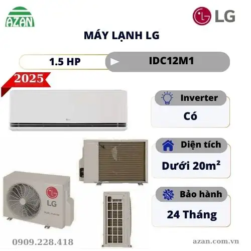 Máy lạnh LG Inverter 1.5HP IDC12M1
