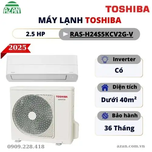 Máy lạnh Toshiba Inverter 2.5HP RAS-H24S5KCV2G-V
