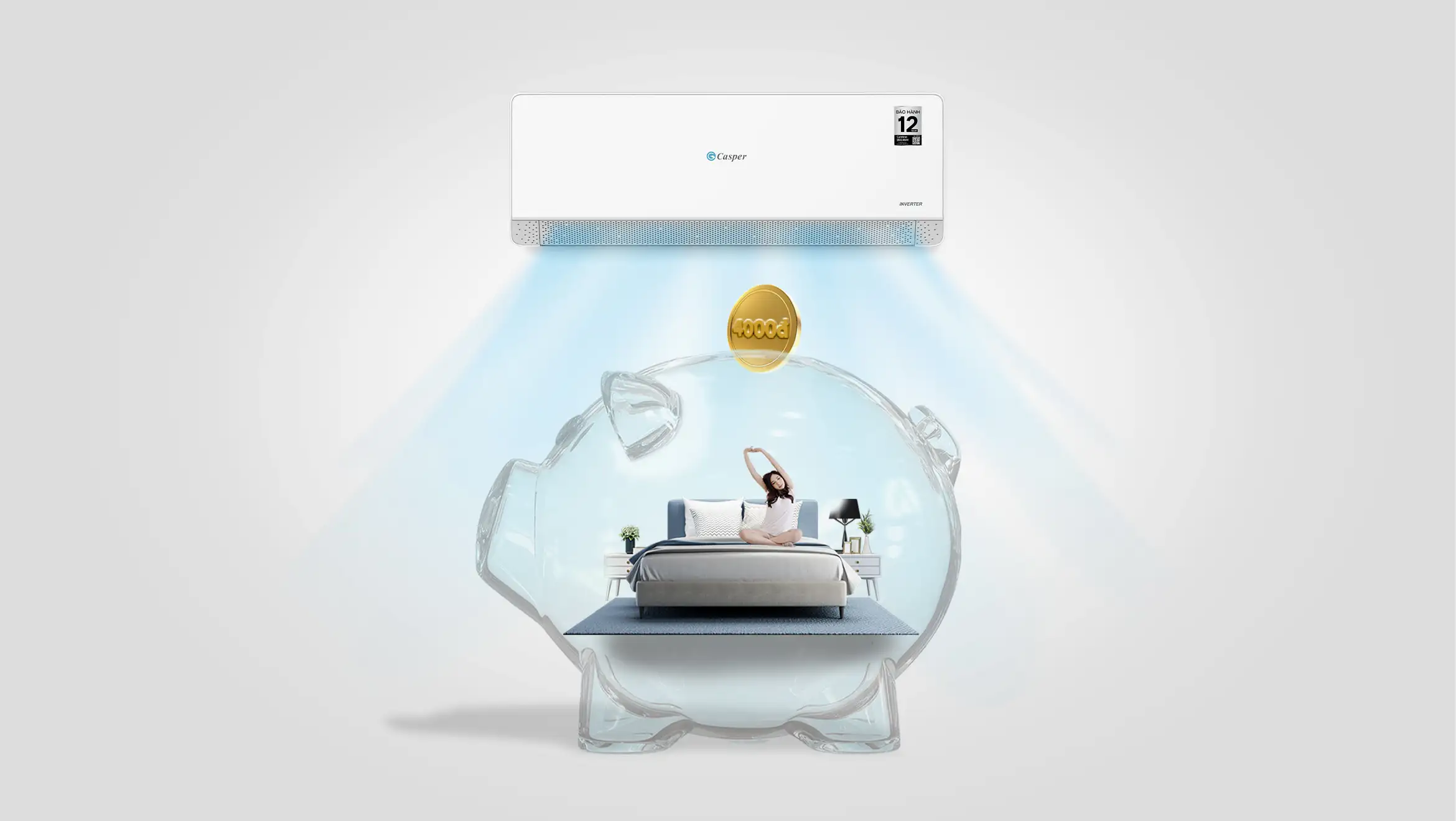 Máy lạnh Casper Inverter 1HP QC-09IU36A 1 Máy lạnh Casper Inverter 1HP QC-09IU36A