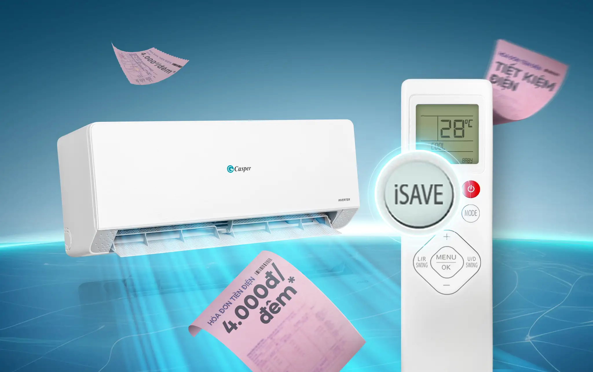 Máy lạnh Casper Inverter 1HP QC-09IU36A 2 Máy lạnh Casper Inverter 1HP QC-09IU36A